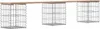 vidaXL Gabionová zahradní lavička 203x31x42 cm Borovicový Náhled obrázku produktu 5