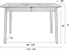 Zuiver Glimps Ausziehbarer Esstisch 120/162x80 cm Holz Produktbild-Vorschau 7