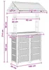 vidaXL Outdoor Bartisch Natur 115 x 95 x 214 cm Bambus Produktbild-Vorschau 7