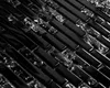 A close-up, angled view of black and clear glass mosaic tiles. Anteprima dell’immagine prodotto