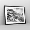 Gerahmtes Poster - Schwarzer Rahmen - Berge Nebel Gipfel - Produktbild-Vorschau 8