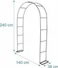 Relaxdays Rosenbogen, Metall, HxBxT: 240 x 140 x 38 cm, Produktbild-Vorschau 4