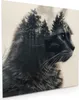 Küchenrückwand Spritzschutz Glas mit Motiv Waldkatze 40 x Produktbild-Vorschau 1