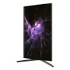 A flat-screen monitor with a purple abstract image on its screen, shown from a side angle on a white background. Produktbild-Vorschau