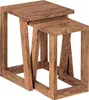 lot de 2 tables d'appoint en bois massif design Sheesham Voir les images du produit 9