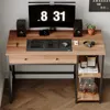 Počítačový Stôl Loft / Industrial – Rustikálna Hnedá Farba Náhľad obrázku produktu 3