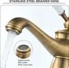 Namuoto miscelatore lavabo bronzo retrò rubinetto bagno Anteprima dell’immagine prodotto 4