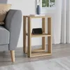 DECORTIE Lonie Moderner Nachttisch, Eiche 34 x 30 x 55 cm Produktbild-Vorschau 5