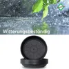 Blumentopf Untersetzer Rund Ø 14 cm in Schwarz für Außen & Produktbild-Vorschau 5