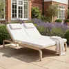 Chaise longue de jardin pour 2 personnes avec table Voir les images du produit 1
