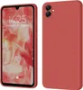 A product image showing a smartphone case in red, displayed from the front and back. Produktbild-Vorschau