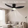 60W 3 Flügeln Deckenventilator mit Beleuchtung, LED Produktbild-Vorschau 3