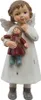 Clayre & Eef Figur Engel 6x5x14 cm Weiß Polyresin Produktbild-Vorschau 1
