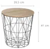 Atmosphera Créateur d'intérieur Korbtisch Kumi Metall Produktbild-Vorschau 6