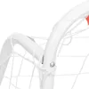 vidaXL Fußballtor mit Netz Weiß 214x75x152 cm Stahl & Produktbild-Vorschau 5