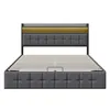 INONEFT Polsterbett Boxspringbett 160x200 cm mit LED und Produktbild-Vorschau 8