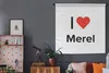 MuchoWow® Wandteppich Wandbehang Ich liebe - Merel - Produktbild-Vorschau 5
