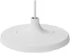 A white, disc-shaped object with a central stem and a thin rod extending upwards, set against a white background. Produktbild-Vorschau