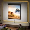 HOMCOM Beamer Leinwand 152 x 152 cm 85 Zoll 1:1 HD 4K Produktbild-Vorschau 2