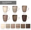 6er Set Grey Kaffeebecher Grau 350ml mit Henkel Trinkbecher Produktbild-Vorschau 2