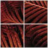 Bilder auf glas - Einteilig - Rot Blätter Palmen - 50x70cm Produktbild-Vorschau 8