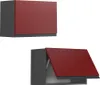 Hängeschrank Vicco R-Line Rot 60 cm J-Shape, flach, Model Produktbild-Vorschau 5