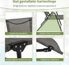 A collage of four close-up images showcasing the features of a garden lounger. Náhled obrázku produktu
