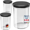 100x WELLGRO Einmachgläser 435ml – Schraubdeckel TO82 Produktbild-Vorschau 1