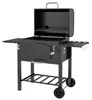 Holzkohlegrill BBQ-Grill Smoker, verstellbares Kohlefach, Produktbild-Vorschau 1