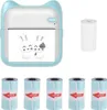 Mini Thermodrucker,Schwarz-Weiß-Fotodrucker Sofortdrucker Produktbild-Vorschau 1