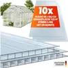 tectake® sada 10 lesklých dvoustěnných desek s celkovou Náhled obrázku produktu 9