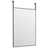 vidaXL Dveřní zrcadlo černé 40x60 cm sklo a hliník Náhled obrázku produktu 3