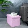 Intirilife Faltbare Sitzbank 49x30x30 cm in LOTUS ROSA - Produktbild-Vorschau 6