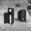 A black bathroom storage unit with toilet paper rolls and a toilet brush holder is shown. Podgląd zdjęcia produktu