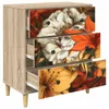 vidaXL Kommode GENNEP Lilienmuster 66 x 36,5 x 75 cm Produktbild-Vorschau 4