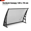 Vchodová stříška Bravo 120 x 70 cm čirá Náhled obrázku produktu 7