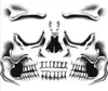 Tattoo Gesicht Skelett Knochen Halloween Produktbild-Vorschau 5
