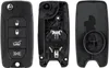 Custodia chiave auto Techstar tipo Flip con 4 pulsanti, Anteprima dell’immagine prodotto 2