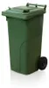 Popelnice 120 HDPE, kolečka, zelená PREMIUM Náhled obrázku produktu 1