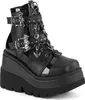 SHAKER-66 Damen Booties von DemoniaCult, Schwarz EU 38, US Produktbild-Vorschau 1