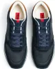 A top-down view of a pair of blue sneakers. Produktbild-Vorschau