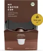 A box of coffee capsules, showing the front of the packaging with a window revealing some of the capsules inside. Anteprima dell’immagine prodotto