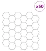 vidaXL Piastrella esagonale 50 pezzi Bianco Grigio 30 x 30 Anteprima dell’immagine prodotto 2