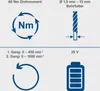 Diagrams and text illustrating product specifications. Produktbild-Vorschau