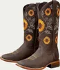 Frauen Stiefel Sonnenblume Stiefel Ethnische Art, Produktbild-Vorschau 1