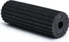 A black foam roller with ridges. Produktbild-Vorschau