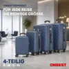 ONBEST Hartschalen Koffer Set | 4-teilig | Blau | mit Produktbild-Vorschau 2