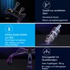 Collage of close-up images and text highlighting features of a gaming chair. Produktbild-Vorschau