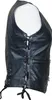 Damen Lederweste Slim Taillierter Schnitt Biker Weste Kutte Produktbild-Vorschau 3