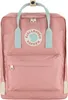 A close-up front view of a pink Fjällräven Kånken backpack. Voir les images du produit